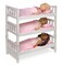 Badger Basket 1-2-3 Convertible Doll Bunk Bed with Bedding and Free Personalization Kit - Pink/Stripe